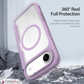 Dux Ducis Skin X Pro dirbtinos odos violetinis dėklas su magsafe (Apple Iphone Air) Dux Ducis Skin X Pro dirbtinos odos violetinis dėklas su magsafe (Apple Iphone Air)